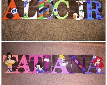 Custom painted letters