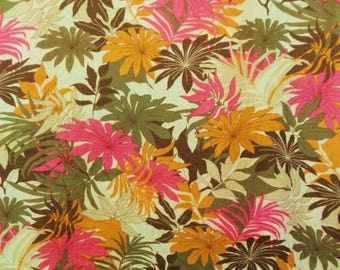 COTTON VOILE fabric has flowers 1.35 m price pr 1 m