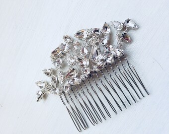 Wedding hair comb, Bridal hair accessories, wedding hair accessories, bridal comb, wedding comb, Handmade crystal hair comb