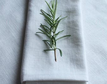Pure 100% Linen soft feel napkins white set of 6/weddings/dining