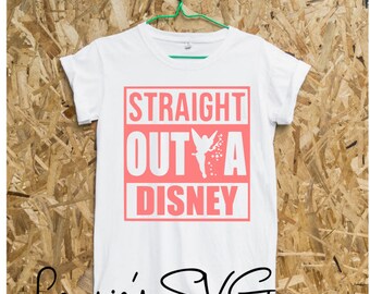 SVG straight outta disney file- dxf,svg,png,jpg and silhouette cutting file