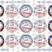 4x6 Polka Dot Ribbon Spot Red White Blue & Glitter Bottle Cap Image BCI glitter RWB 4th of July Memorial Day Patriotic Fireworks Sparkler