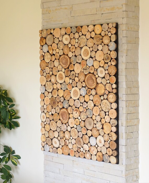 Altholz Holzkunst Baum runden Wandpaneel Umwelt-Wand-Kunst