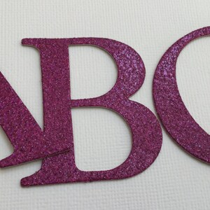 large glitter letter etsy