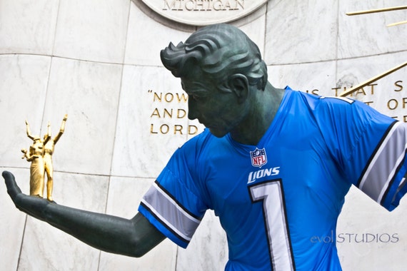 And The People Rejoiced: The Spirit Of Detroit Wearing A Lions