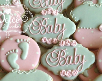 Baby Shower Ten Tiny Toes Cookies