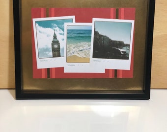 Travel photos framed