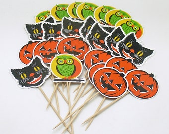 Halloween Picks Pumpkins Cake Decoration Halloween Party Decoration