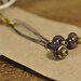 SALE! Lampwork Stitch Marker Set - Metallic Purple