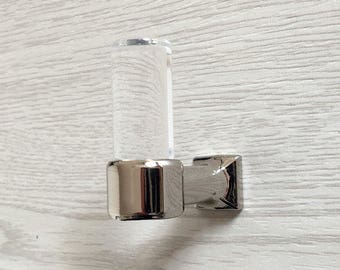 Acrylic Wall Hook Hooks Coat Hanger Wall Hooks Chrome Silver Gold Clear Coat Hangers Rack