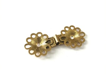 Vintage NOS 60s Flower Clasp, Vintage Clasps, Vintage Signed Clasp