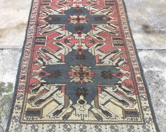Trending Rug !!! Pastel Color Oushak Rug,Turkish Rug,Vintage Rug,Boho Rug,Oushak Rug,İnterior and Designer Rugs,Pale color rugs,4" x6" feet