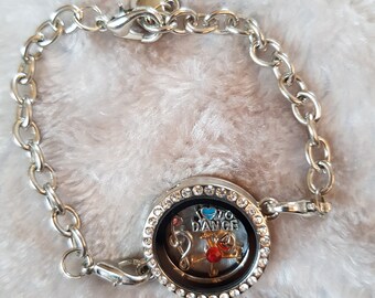 Memory bracelet with charms