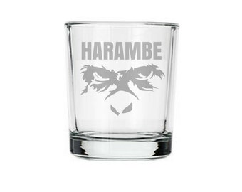 Harambe shot glass, Harambe meme, dicks out for Harambe, Take a shot for harambe, Harambe sticker, internet meme gifts, RIP, Harambe shot