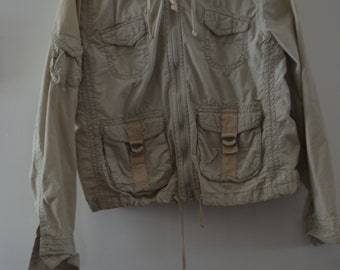 Get 15% discount with coupon code short Gap NEW15 coat with hood / vintage / several Medium pockets *.