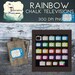 Rainbow Chalk TV clipart pack - colorful televisions - multi color tvs - tv clipart - tv clip art - furniture cupcake toppers - favor tags