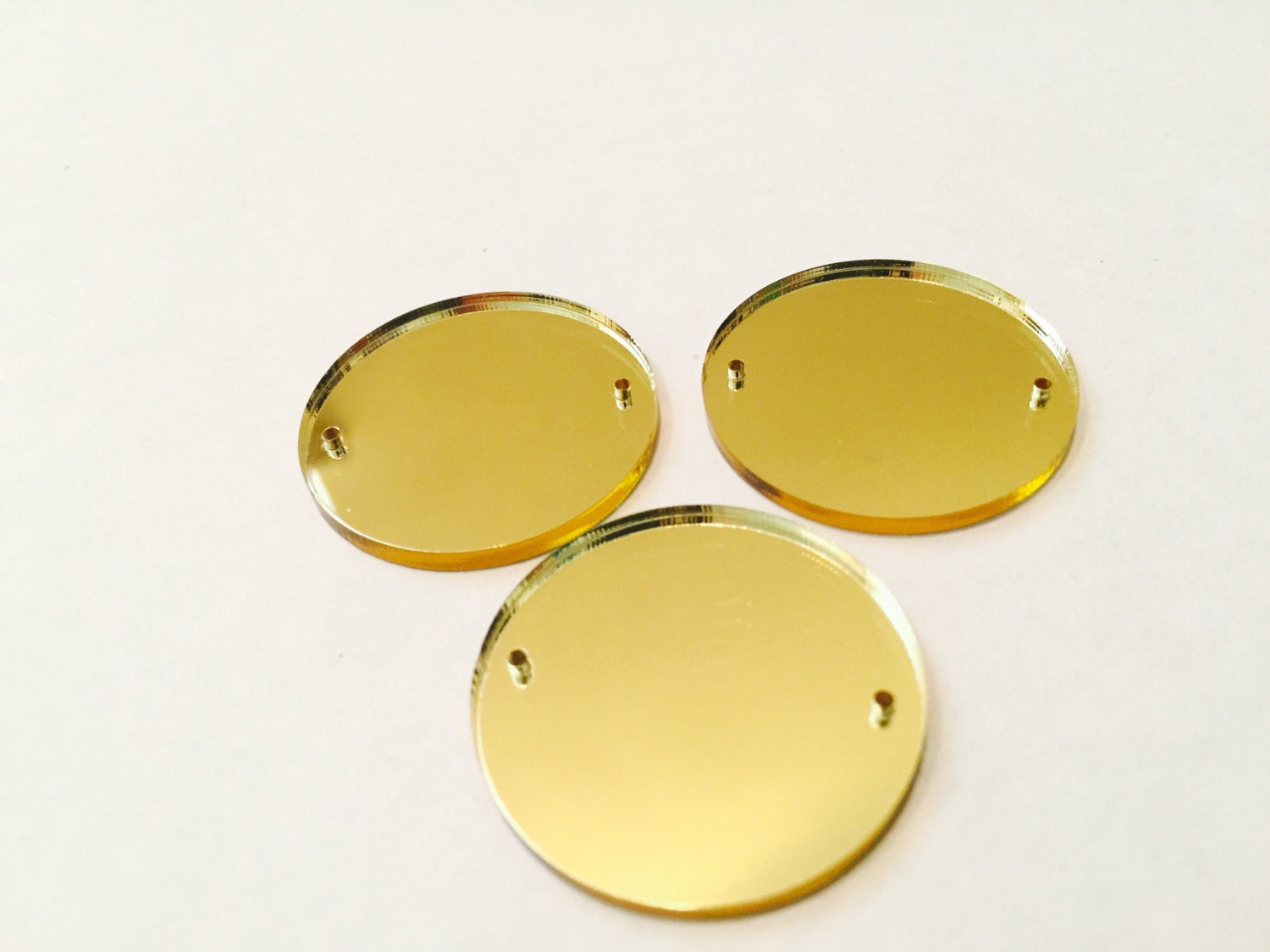 Acrylic disc round 2 hole Beads Flat bead for wire bangle