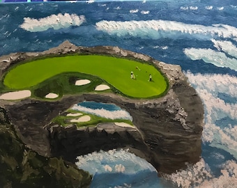 Extreme Golf Hole on the ocean