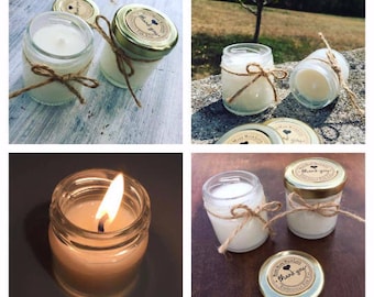 x50 Eco-Friendly Scented Candles perfect for weddings, parties, clients gifts
