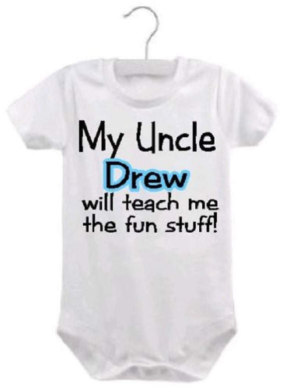 Personalized Uncle Baby Shirt Infant Uncle Tees Uncle Baby