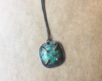 Turquoise Mixed Metal Necklace
