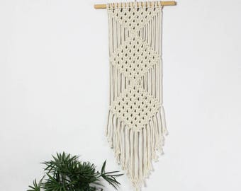 Geometric Macrame Wall Hanging / Modern Macrame / Wall Art / Tapestry / Macrame Tapestry / Macrame Wall Hanging