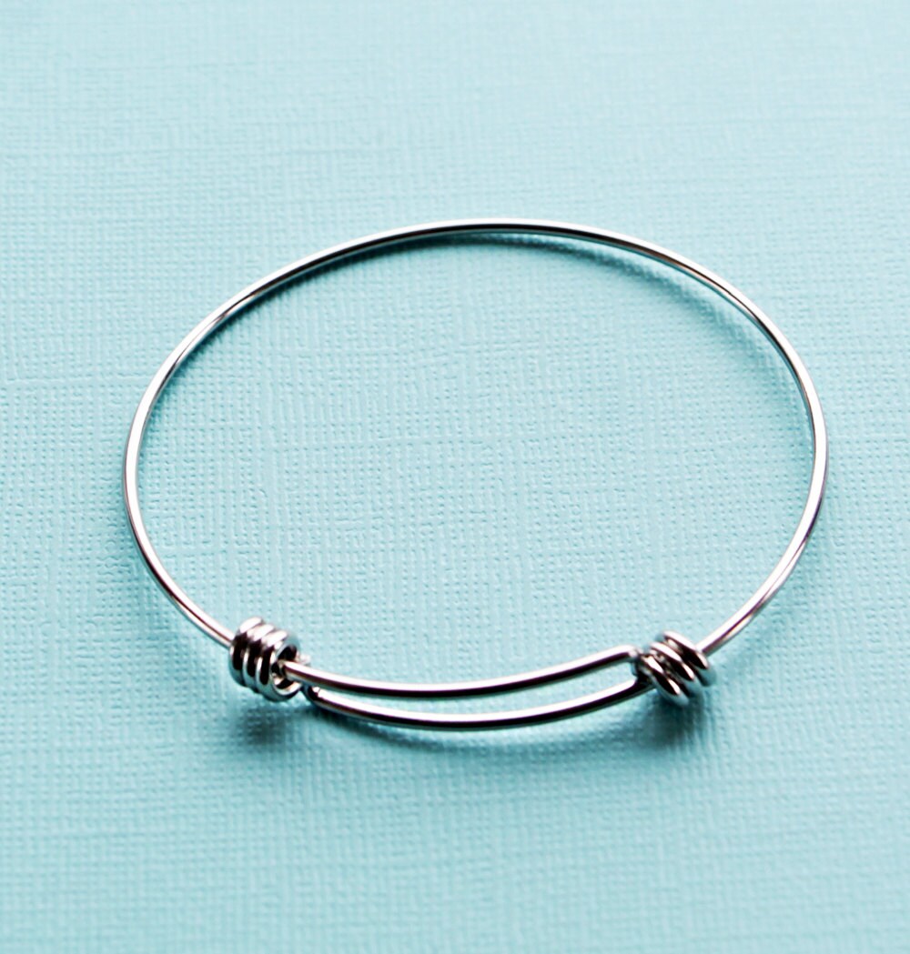 BULK 5 Stainless Adjustable Bangle Bracelet Stainless Steel