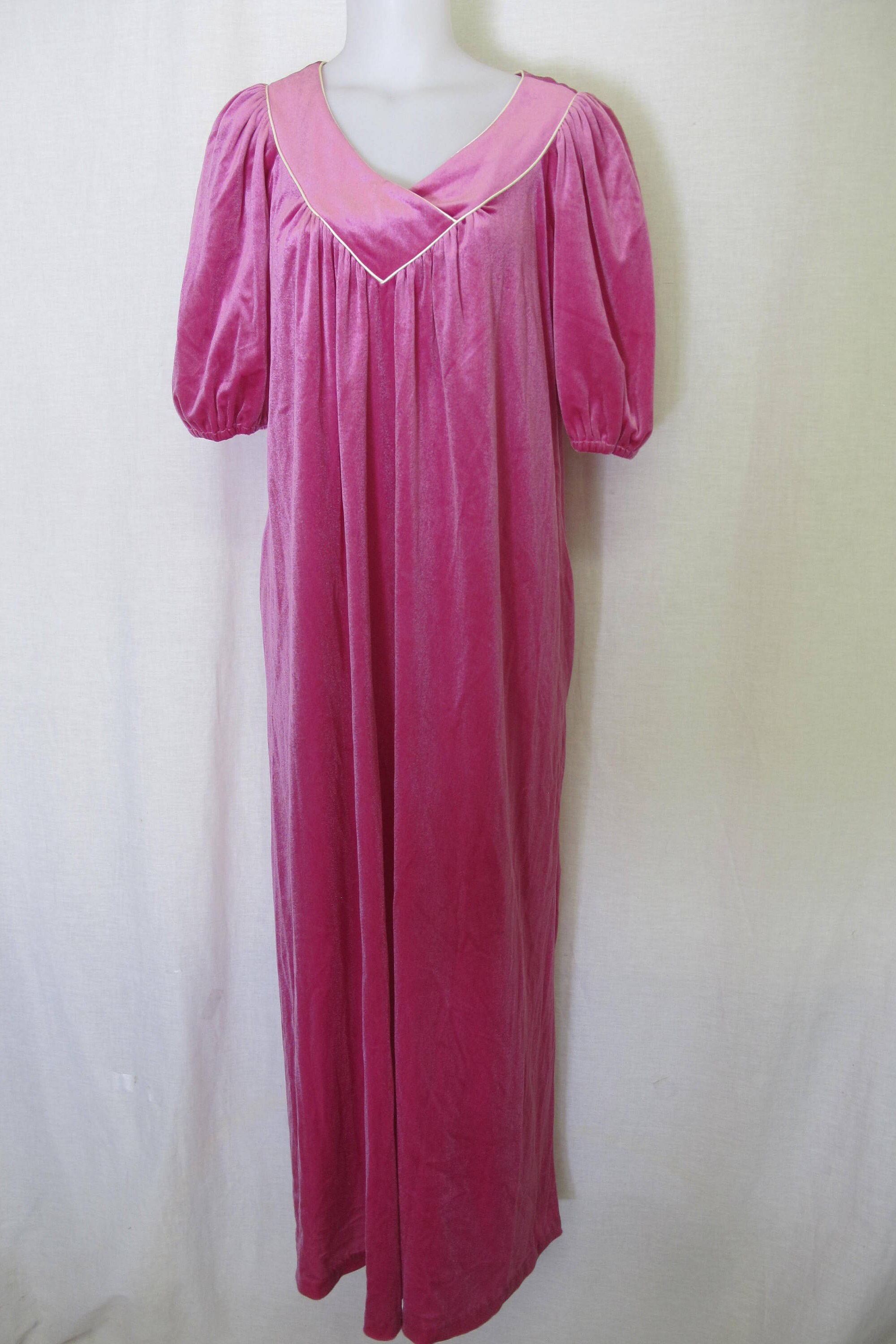 Velvet Caftan Nightgown Velvet Dress Plush Velvet Nightgown