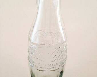 Clear Vintage French Coca Cola Bottle Collectable