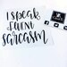 I Speak Fluent Sarcasm Box Frame Decal - Glass decal - wall decal - vinyl sticker