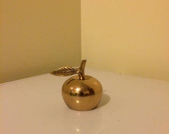 Brass Apple bell, vintage brass