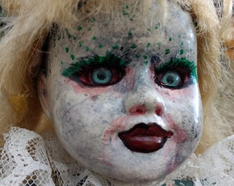 I see you..art doll/altered doll/creepy doll/dark doll/gothic/Halloween/zombie