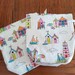 Beach Hut Draw String Cotton Project bag