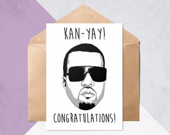 Kan-Yay! Congratulations Card // Graduation Cards // New Job Card // Congrats Cards // Pop Culture Cards // Greeting Card #250