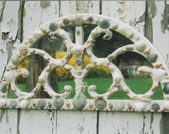 Seashell Windowpane Mirror
