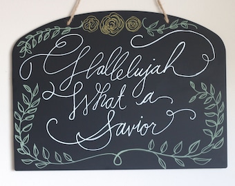 Hallelujah, What a Savior Wall Art