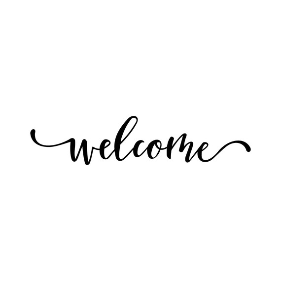 Welcome Word Phrase Graphics SVG Dxf EPS Png Cdr Ai Pdf Vector