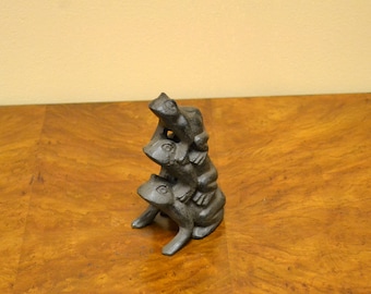 Cast Iron Frog Figurine