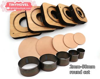 2mm-50mm(dia) Steel Rule Die Cut Circle Cutting Mold for Leather, Steel Circle Punch -Circle Cutter for leather crafts (BM004)