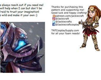 Deathknight Shoulder Cosplay Foam Pattern