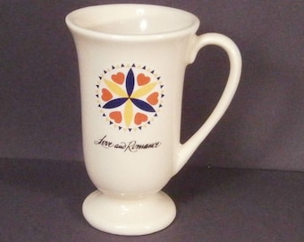 Pennsylvania Dutch German Hex Sign Mug Love and Romance