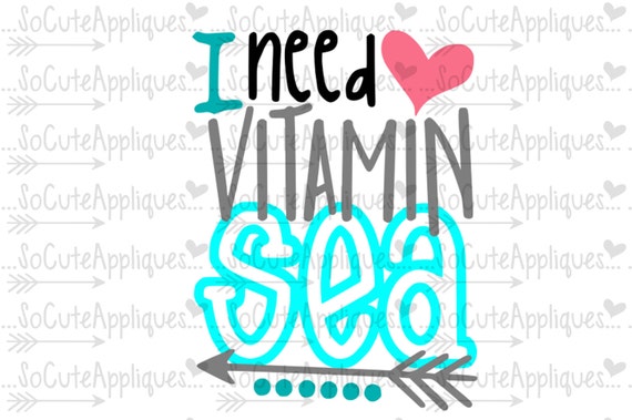 Download I need Vitamin sea svg nautical svg cruise svg