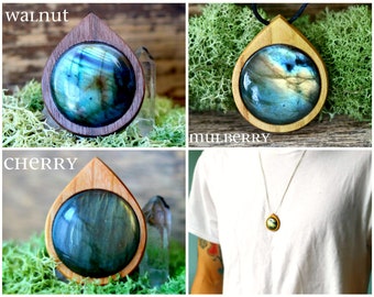 Labradorite Necklace Labradorite Pendant, Labradorite Jewelry, Labradorite Crystal Necklace