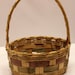 Vintage Mid Century Woven Wicker Easter Basket #2