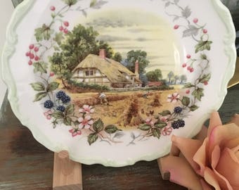 Royal Albet AUTUMN 1984 cottage scene / cottage garden year series
