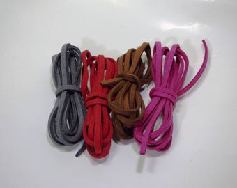 4 m cord flat suede color