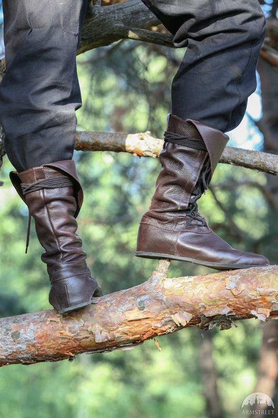 medieval leather boots for men