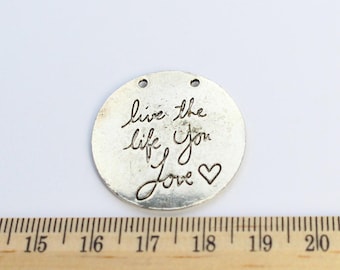 2 Live the Life You Love Charms - EF00054