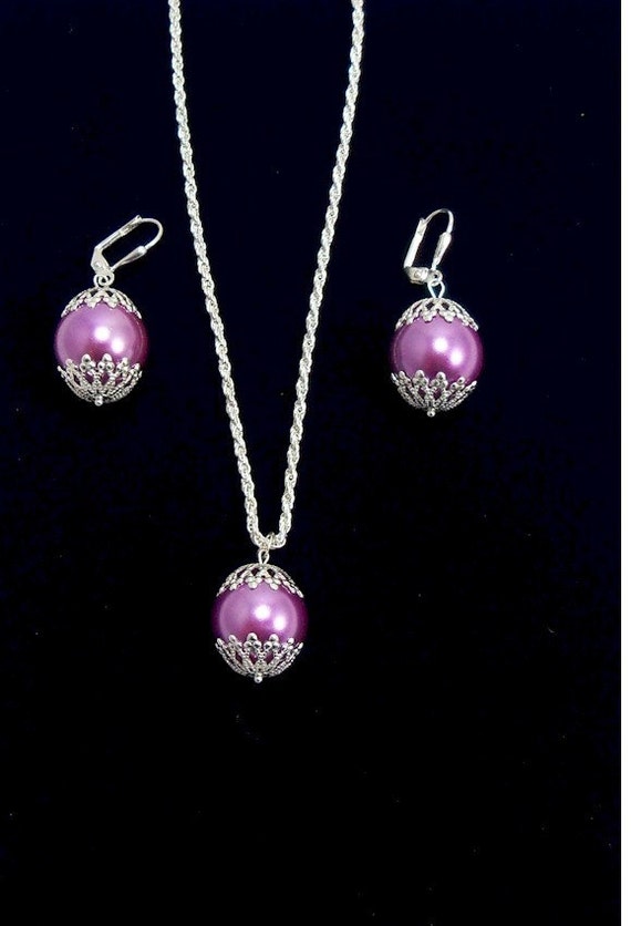 Great for Bridesmaids Necklace and Earring Set