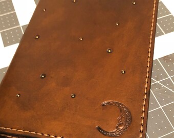 Composition notebook cover, handmade leather composition notebook cover
